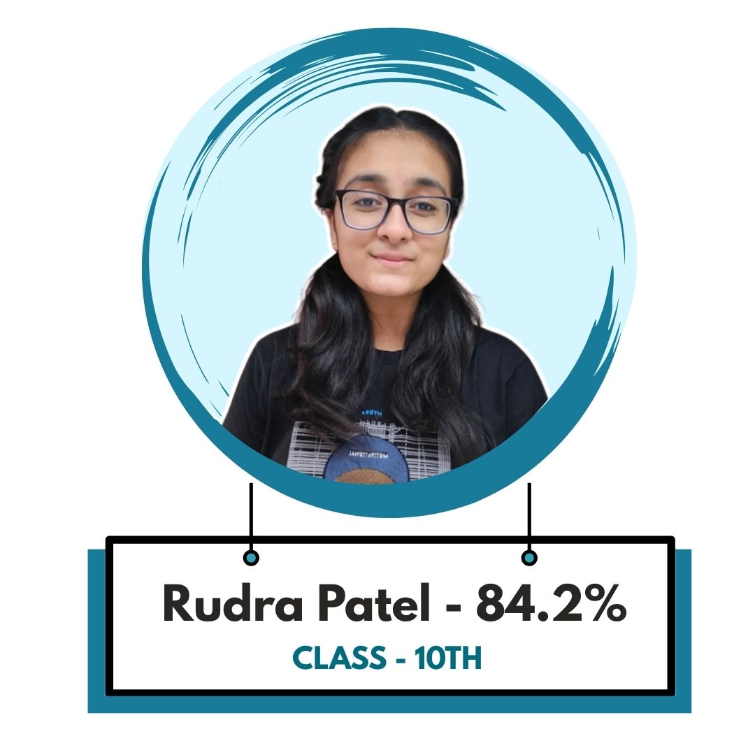SSC coaching centre – Rudra Patel from Class 10th scores 84.2% after training at Profiquence Academy.