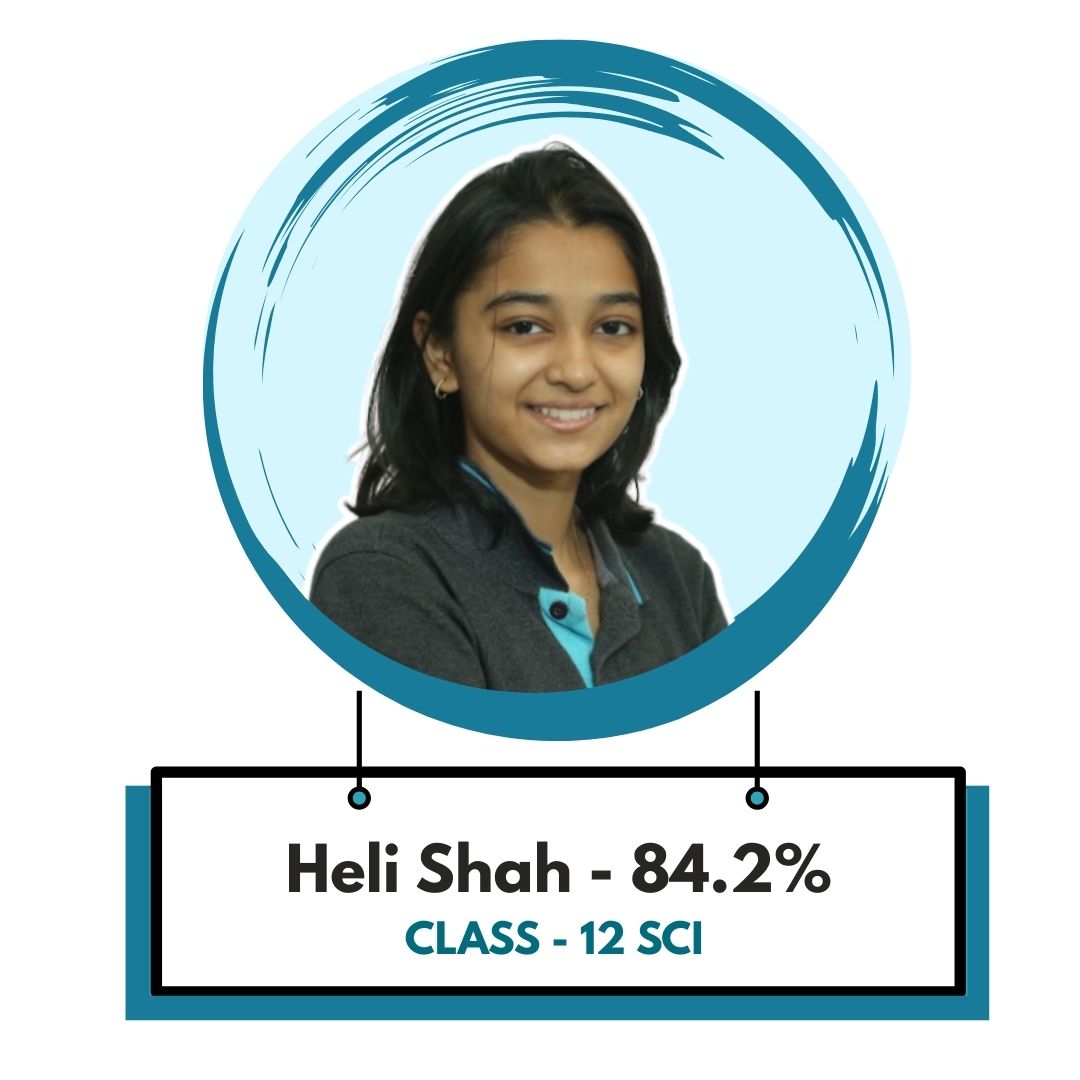 science coaching centre- Heli Shah from Class 12th SCI scores 84.3% after training at Profiquence Academy.