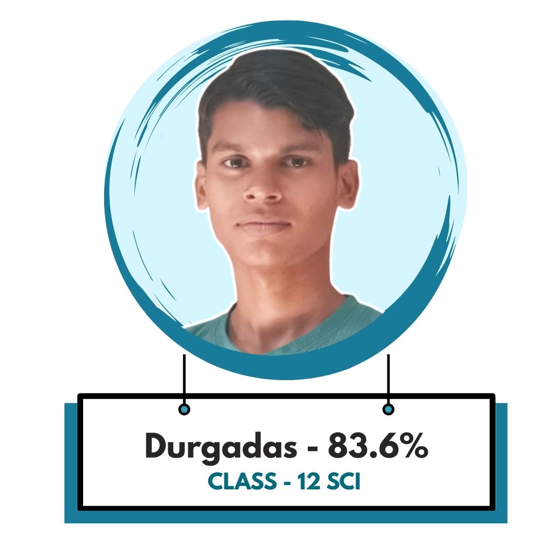 science coaching centre - Durgadas from Class 12th SCI scores 83.6% after training at Profiquence Academy.