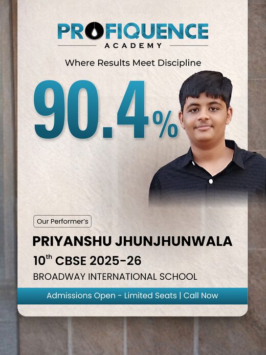 Profiquence Academy Class 10 CBSE topper 2025-26